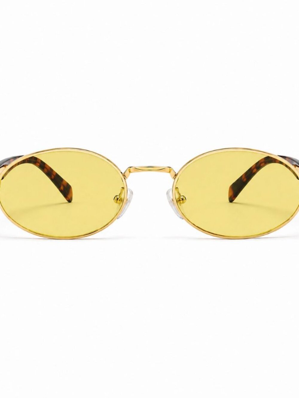 Tieurknot Sola Sunglasses Gold Yellow Lens NWT